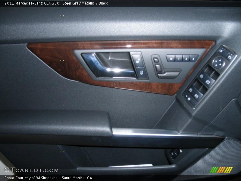 Steel Grey Metallic / Black 2011 Mercedes-Benz GLK 350