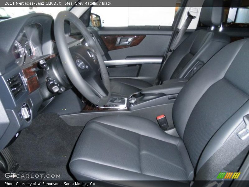 Steel Grey Metallic / Black 2011 Mercedes-Benz GLK 350