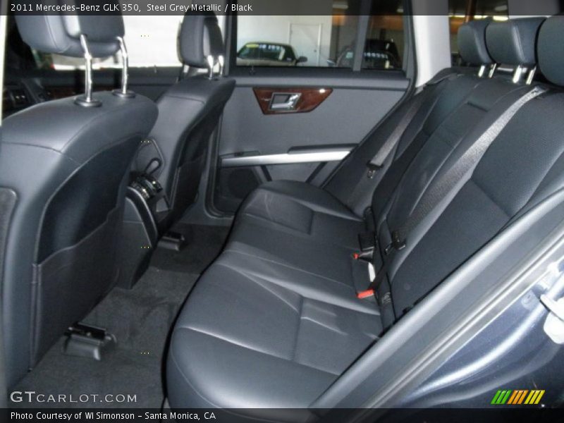 Steel Grey Metallic / Black 2011 Mercedes-Benz GLK 350