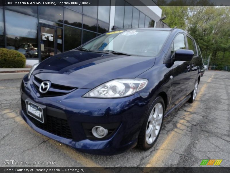 Stormy Blue / Black 2008 Mazda MAZDA5 Touring