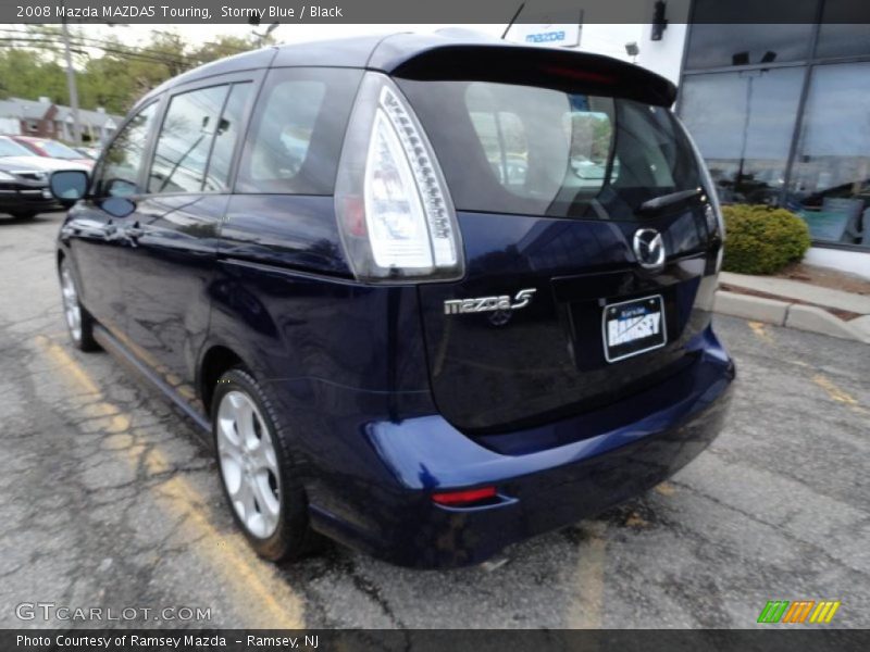 Stormy Blue / Black 2008 Mazda MAZDA5 Touring