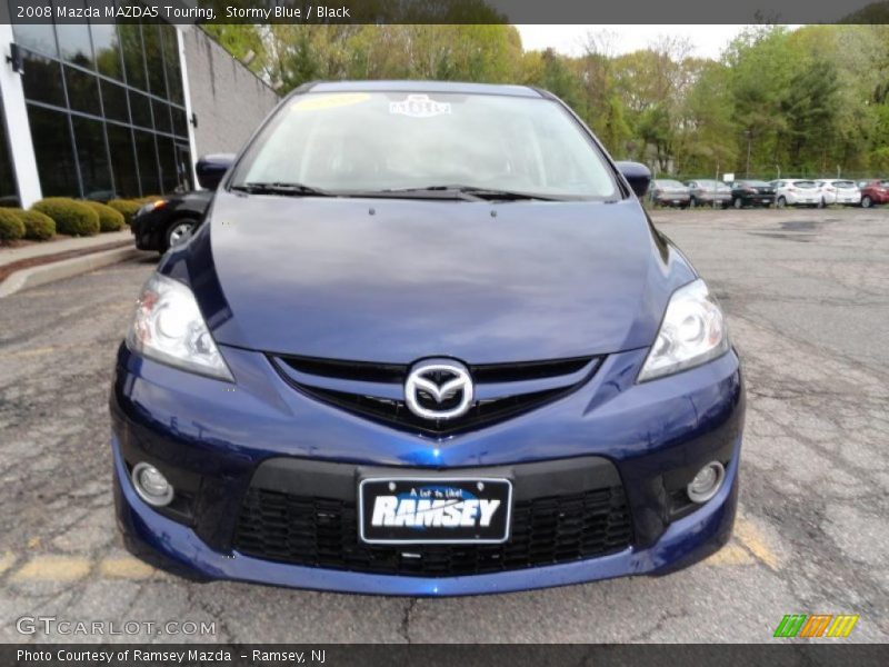 Stormy Blue / Black 2008 Mazda MAZDA5 Touring