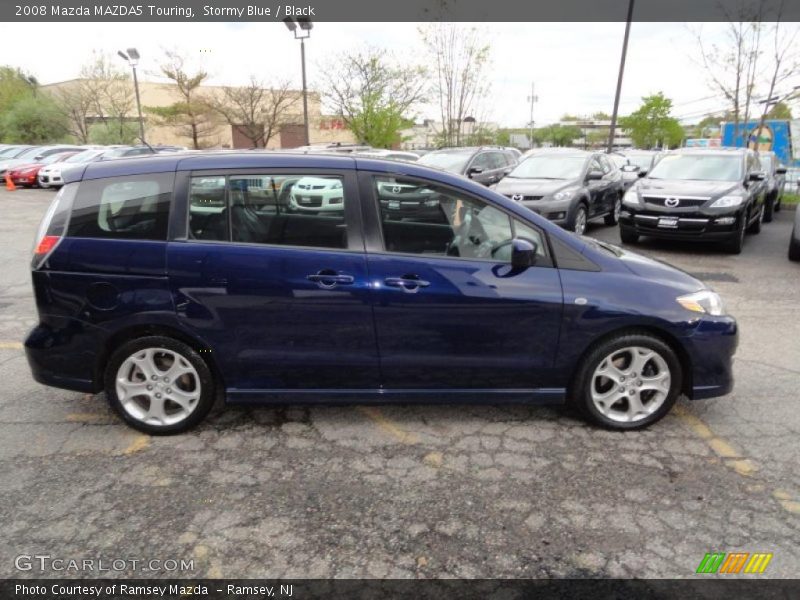Stormy Blue / Black 2008 Mazda MAZDA5 Touring
