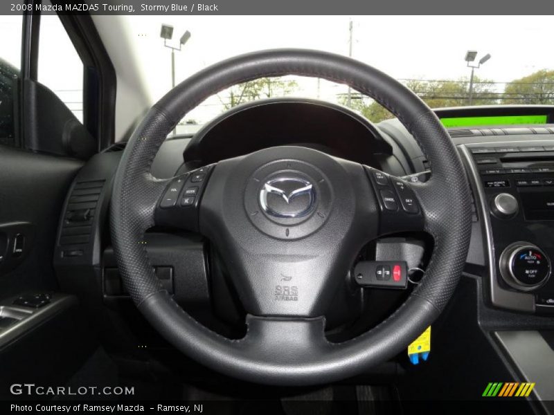 Stormy Blue / Black 2008 Mazda MAZDA5 Touring
