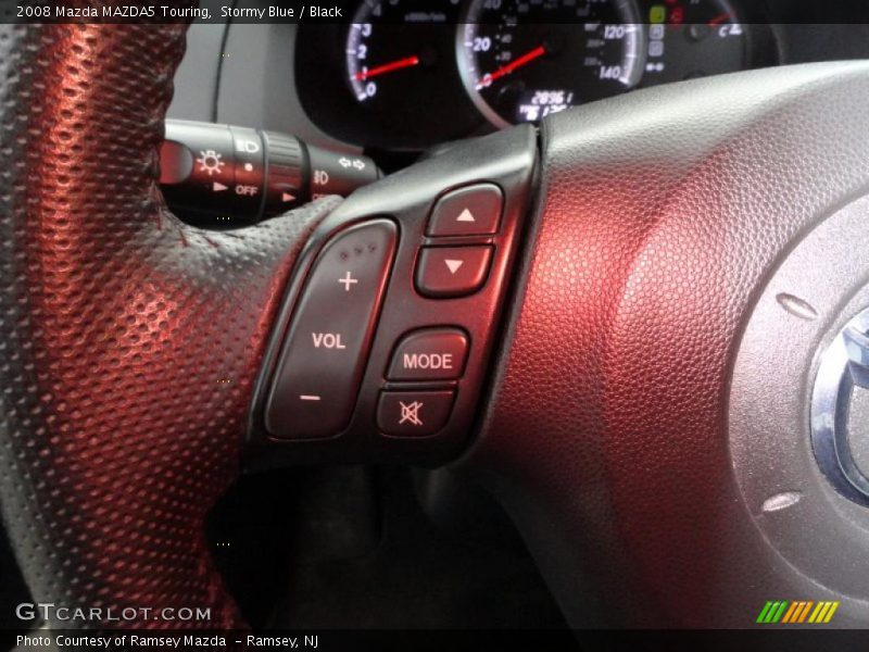 Stormy Blue / Black 2008 Mazda MAZDA5 Touring