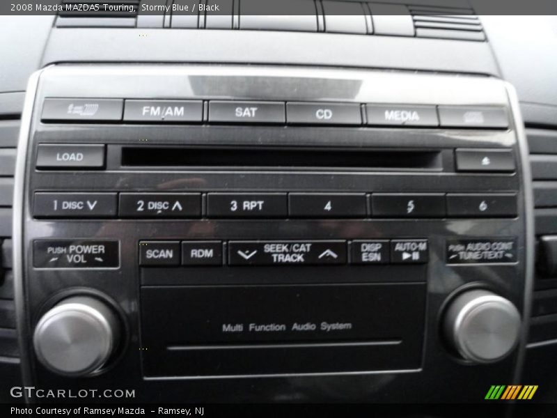Stormy Blue / Black 2008 Mazda MAZDA5 Touring