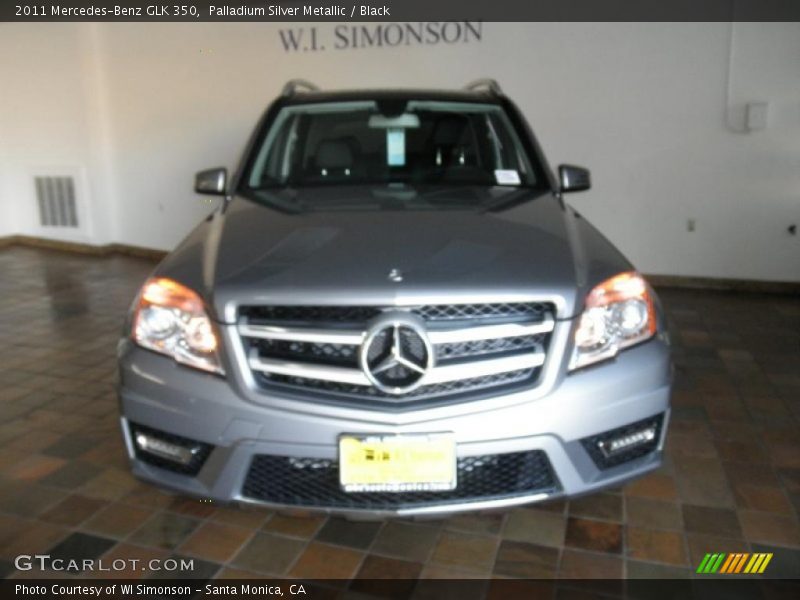 Palladium Silver Metallic / Black 2011 Mercedes-Benz GLK 350