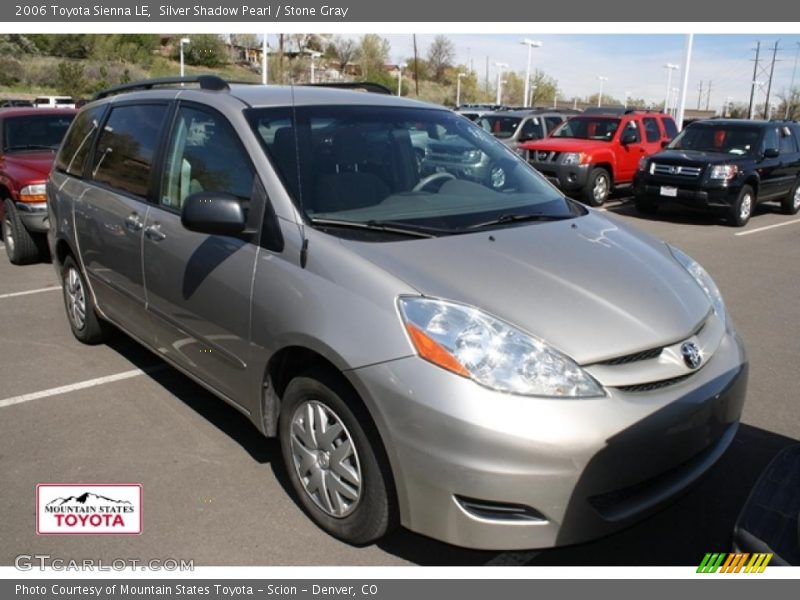 Silver Shadow Pearl / Stone Gray 2006 Toyota Sienna LE