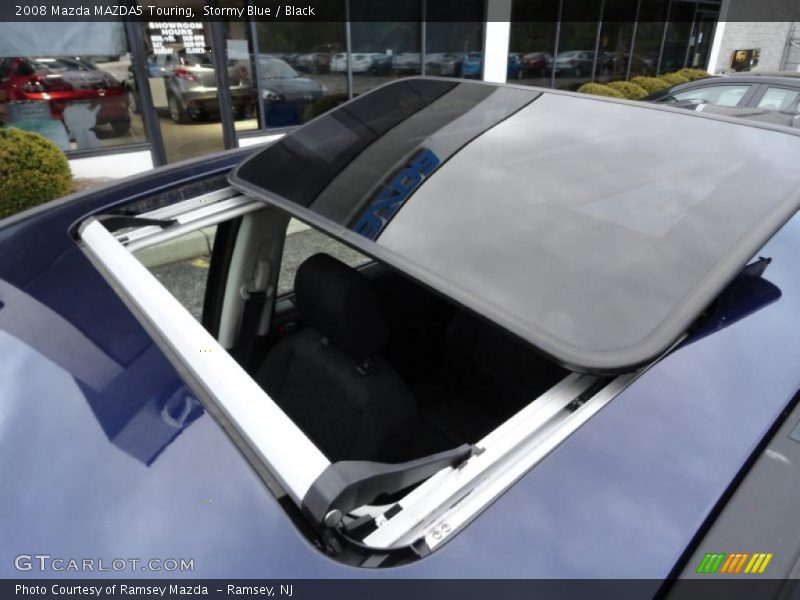 Stormy Blue / Black 2008 Mazda MAZDA5 Touring