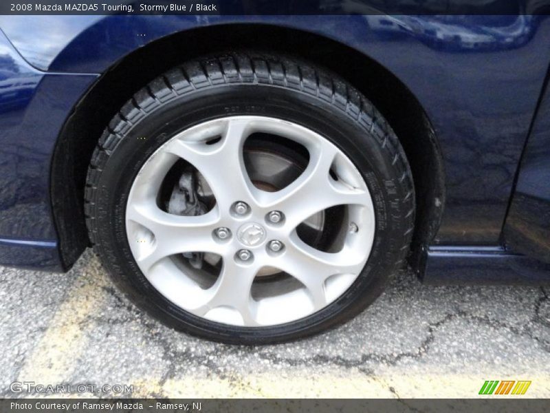 Stormy Blue / Black 2008 Mazda MAZDA5 Touring