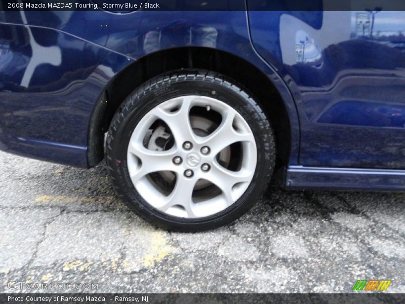Stormy Blue / Black 2008 Mazda MAZDA5 Touring