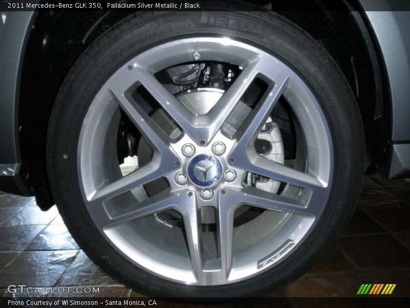 Palladium Silver Metallic / Black 2011 Mercedes-Benz GLK 350
