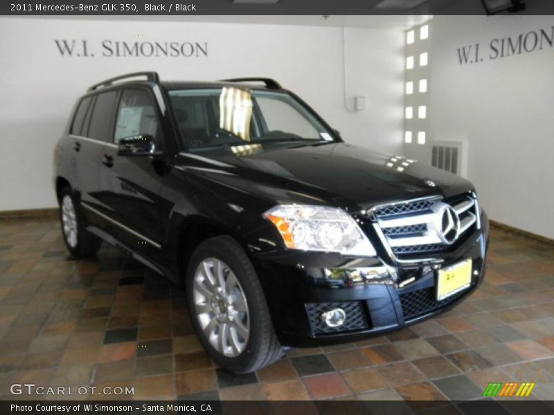 Black / Black 2011 Mercedes-Benz GLK 350