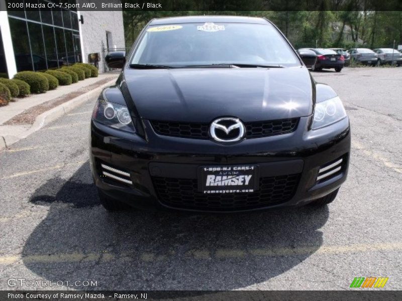 Brilliant Black / Black 2008 Mazda CX-7 Sport AWD