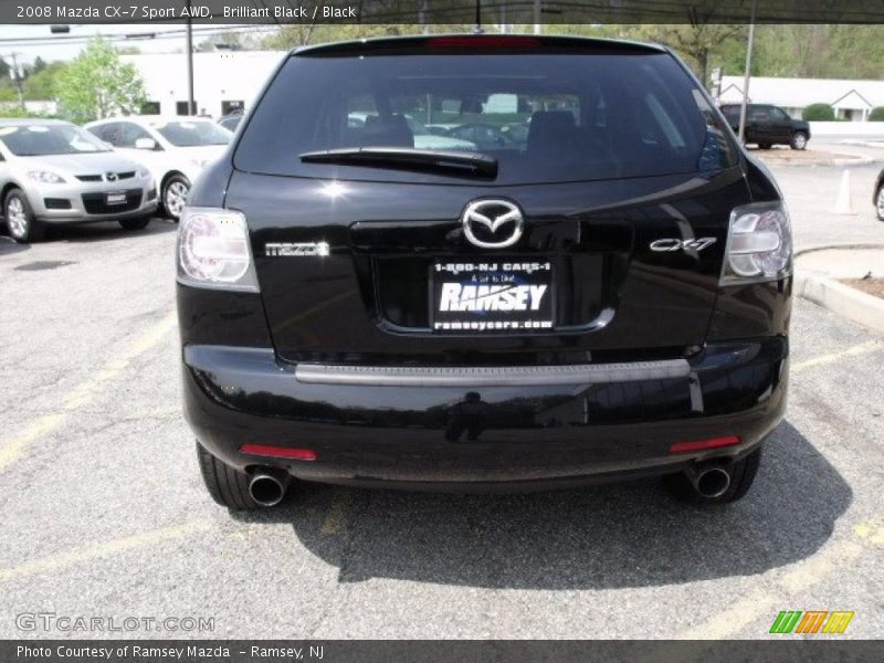 Brilliant Black / Black 2008 Mazda CX-7 Sport AWD