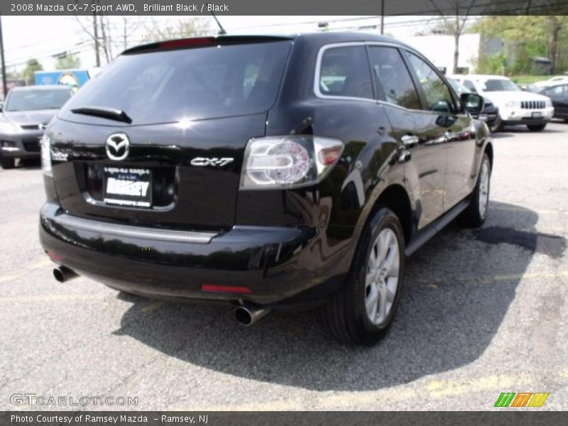 Brilliant Black / Black 2008 Mazda CX-7 Sport AWD
