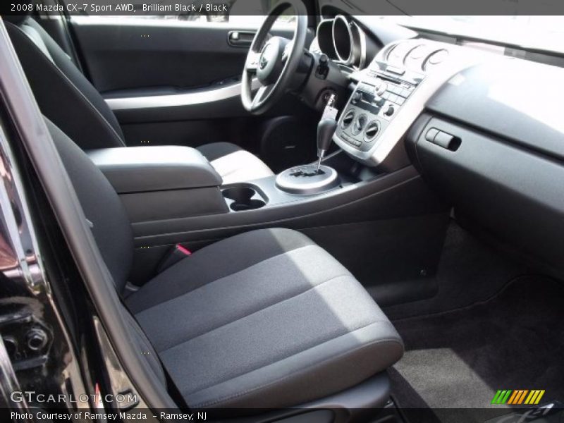 Brilliant Black / Black 2008 Mazda CX-7 Sport AWD
