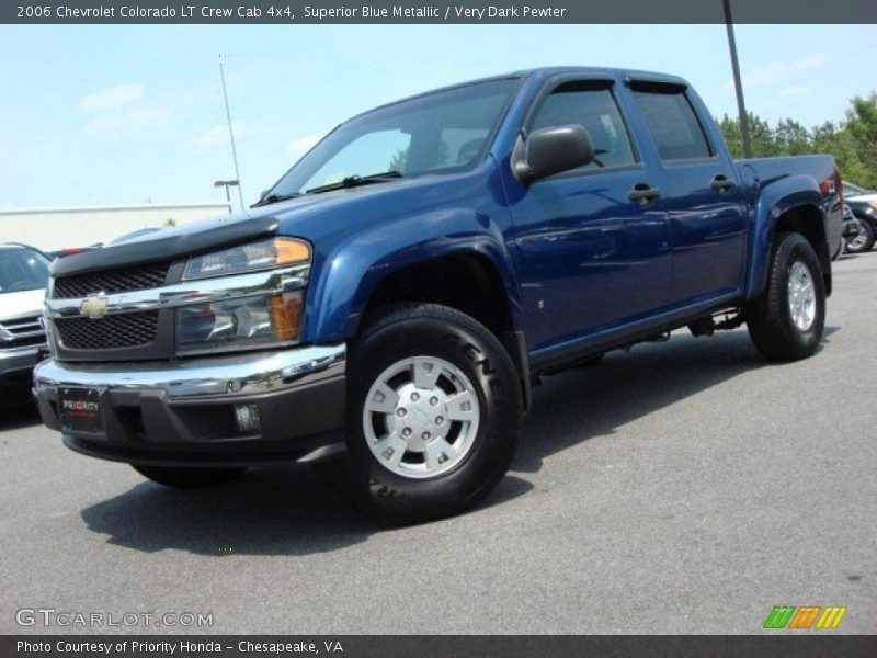 Superior Blue Metallic / Very Dark Pewter 2006 Chevrolet Colorado LT Crew Cab 4x4