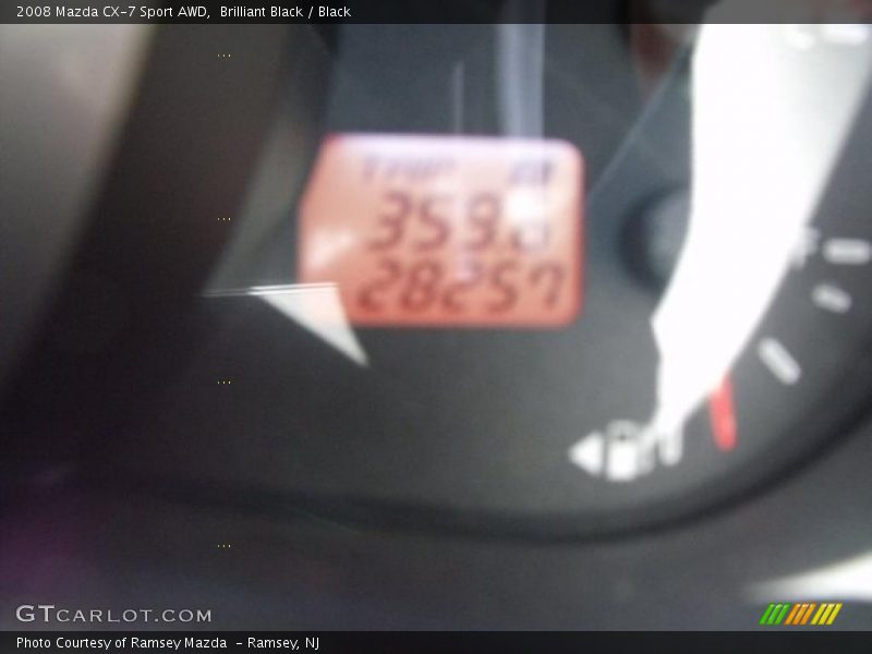 Brilliant Black / Black 2008 Mazda CX-7 Sport AWD