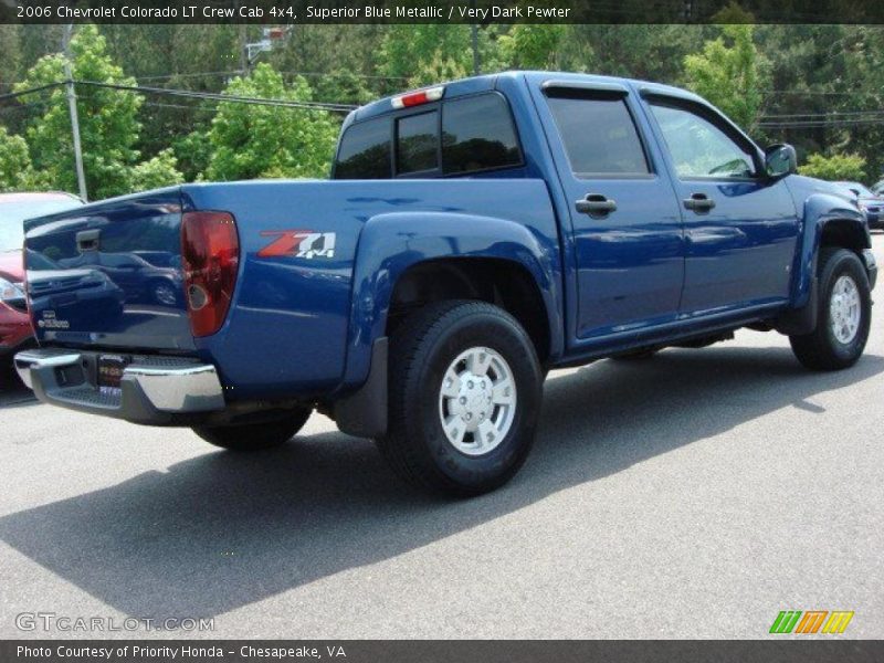 Superior Blue Metallic / Very Dark Pewter 2006 Chevrolet Colorado LT Crew Cab 4x4