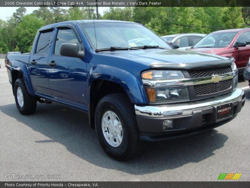 Superior Blue Metallic / Very Dark Pewter 2006 Chevrolet Colorado LT Crew Cab 4x4