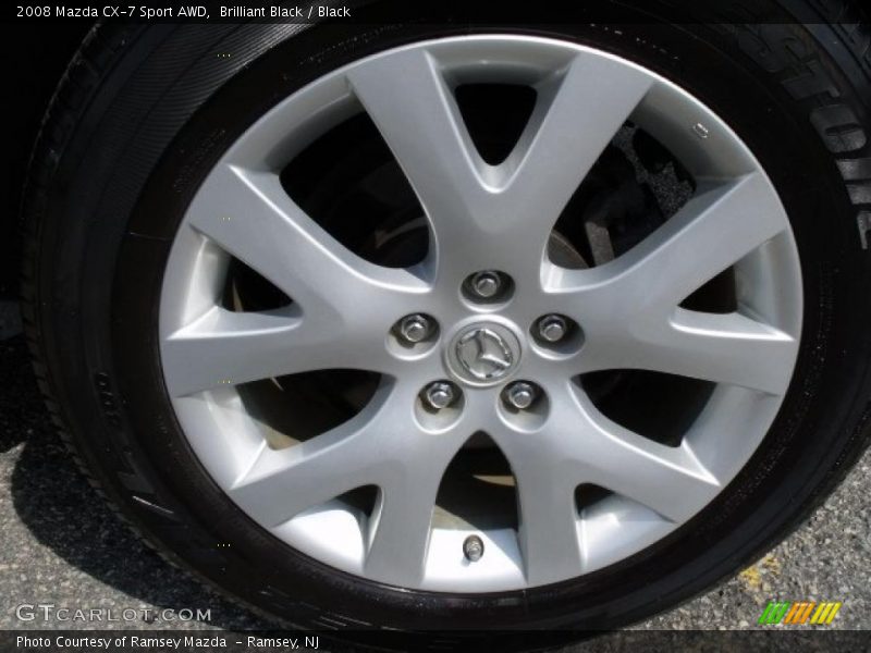 Brilliant Black / Black 2008 Mazda CX-7 Sport AWD