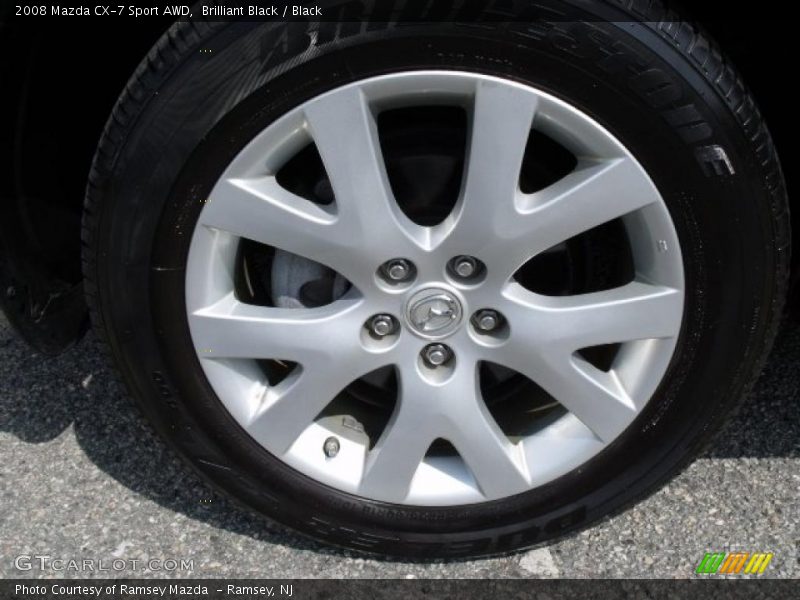 Brilliant Black / Black 2008 Mazda CX-7 Sport AWD