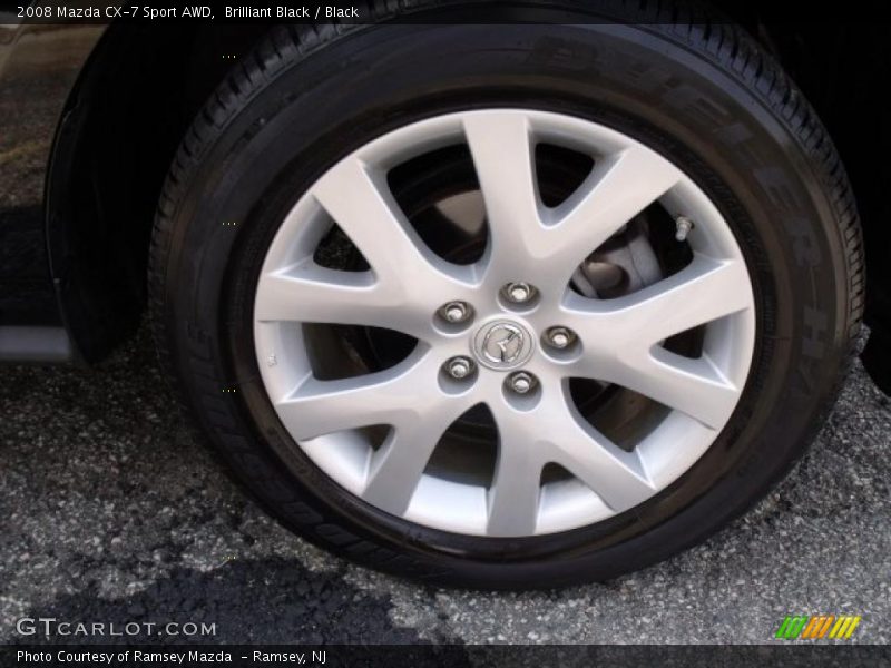 Brilliant Black / Black 2008 Mazda CX-7 Sport AWD