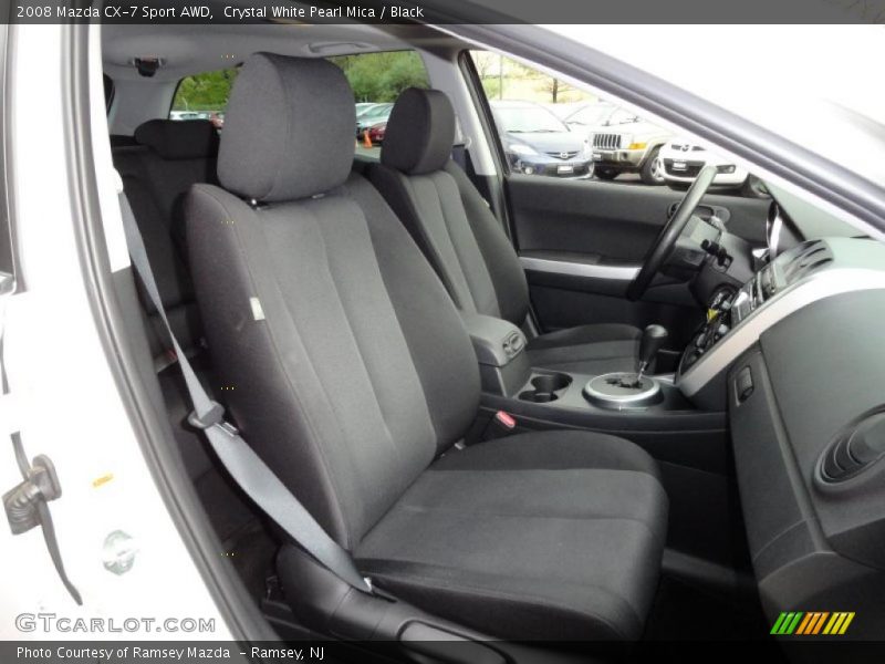 Crystal White Pearl Mica / Black 2008 Mazda CX-7 Sport AWD