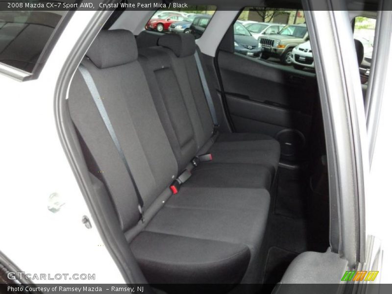 Crystal White Pearl Mica / Black 2008 Mazda CX-7 Sport AWD