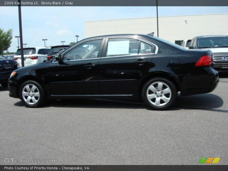 Ebony Black / Gray 2009 Kia Optima LX