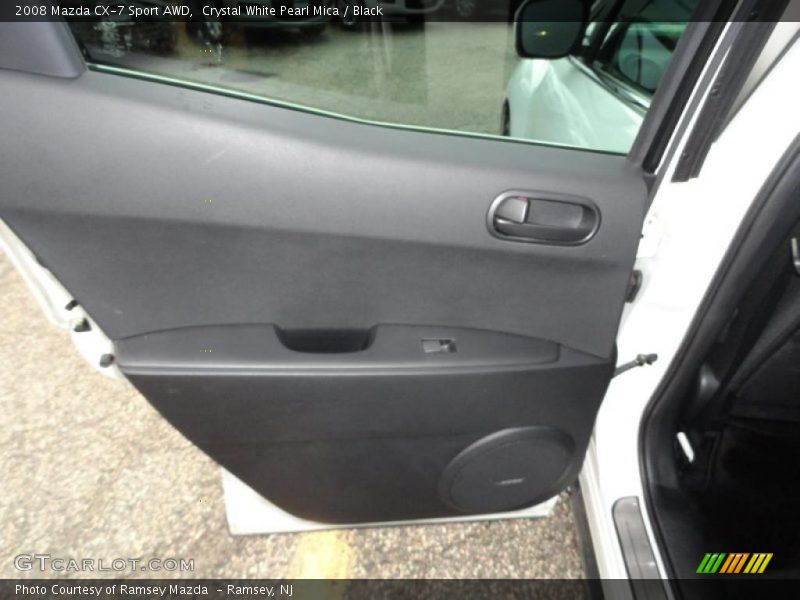 Crystal White Pearl Mica / Black 2008 Mazda CX-7 Sport AWD