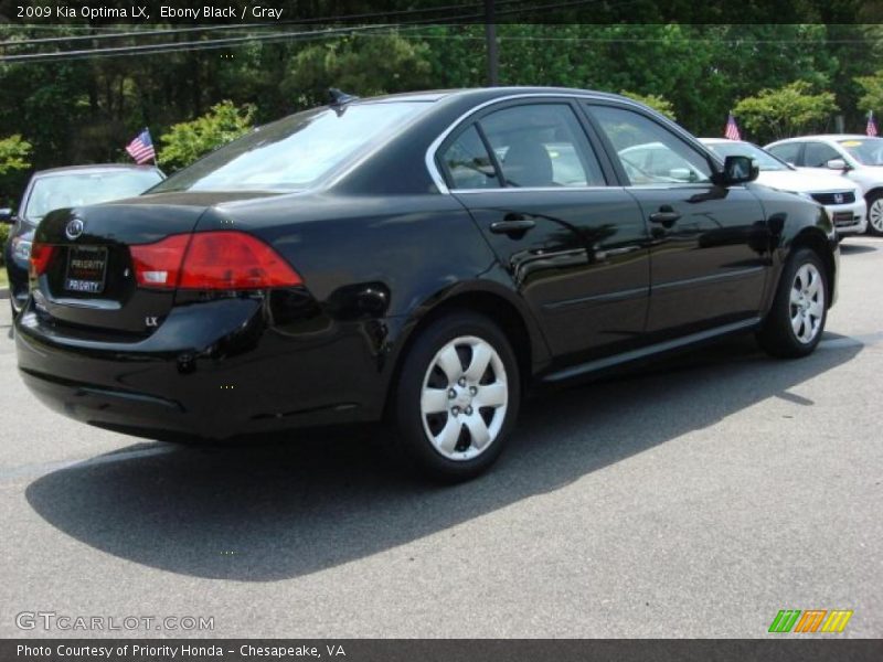 Ebony Black / Gray 2009 Kia Optima LX