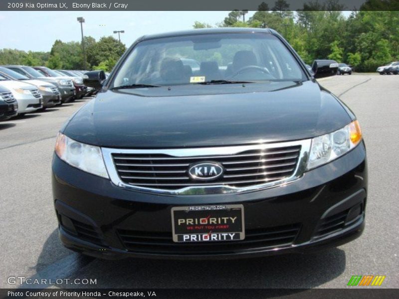 Ebony Black / Gray 2009 Kia Optima LX