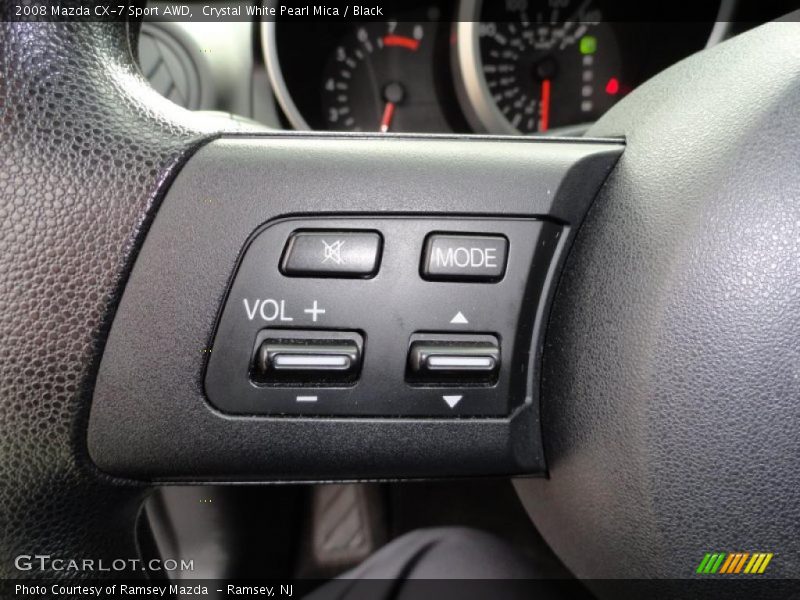 Crystal White Pearl Mica / Black 2008 Mazda CX-7 Sport AWD