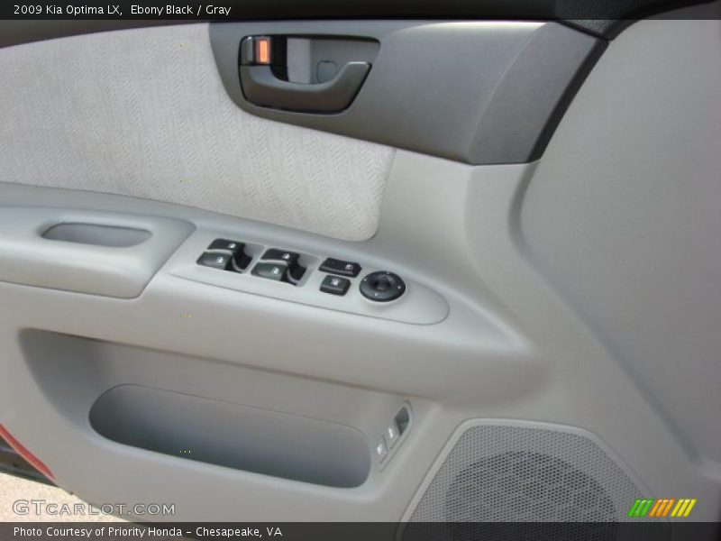 Ebony Black / Gray 2009 Kia Optima LX
