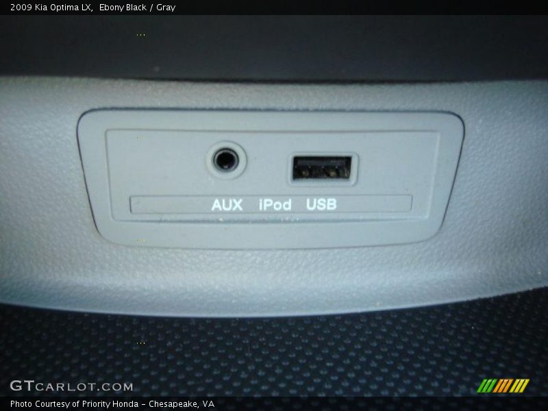 Ebony Black / Gray 2009 Kia Optima LX