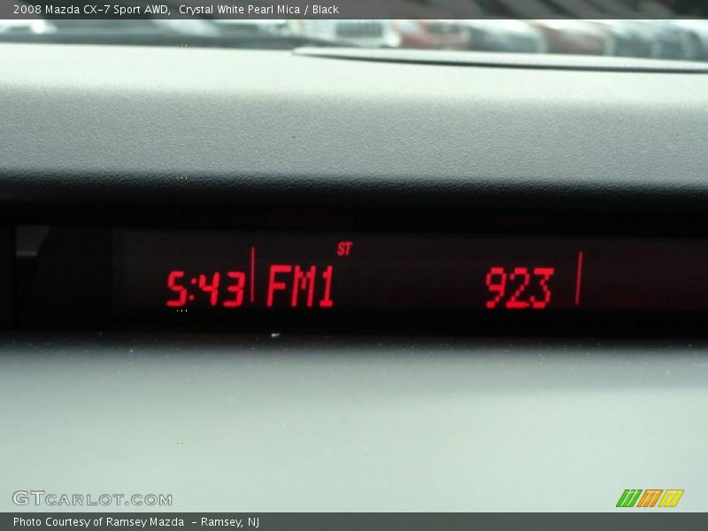 Crystal White Pearl Mica / Black 2008 Mazda CX-7 Sport AWD