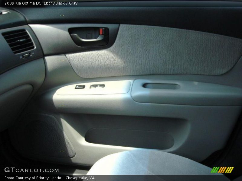 Ebony Black / Gray 2009 Kia Optima LX