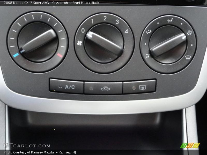 Crystal White Pearl Mica / Black 2008 Mazda CX-7 Sport AWD