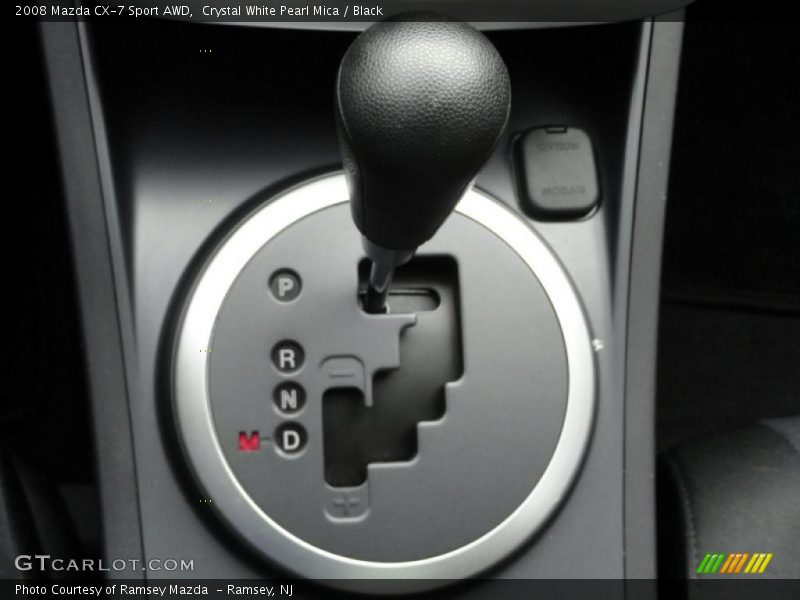 Crystal White Pearl Mica / Black 2008 Mazda CX-7 Sport AWD