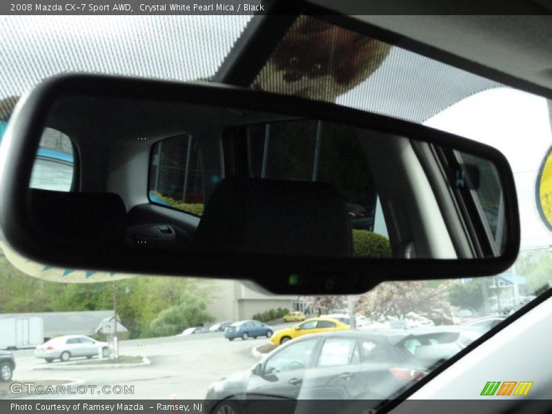 Crystal White Pearl Mica / Black 2008 Mazda CX-7 Sport AWD