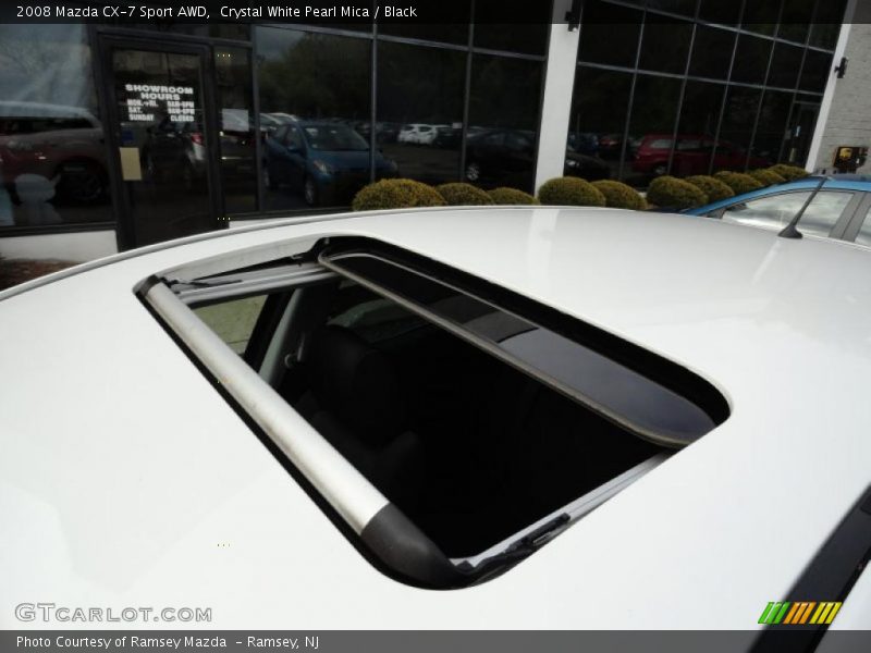Crystal White Pearl Mica / Black 2008 Mazda CX-7 Sport AWD