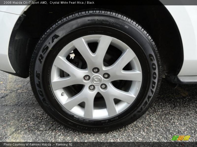 Crystal White Pearl Mica / Black 2008 Mazda CX-7 Sport AWD
