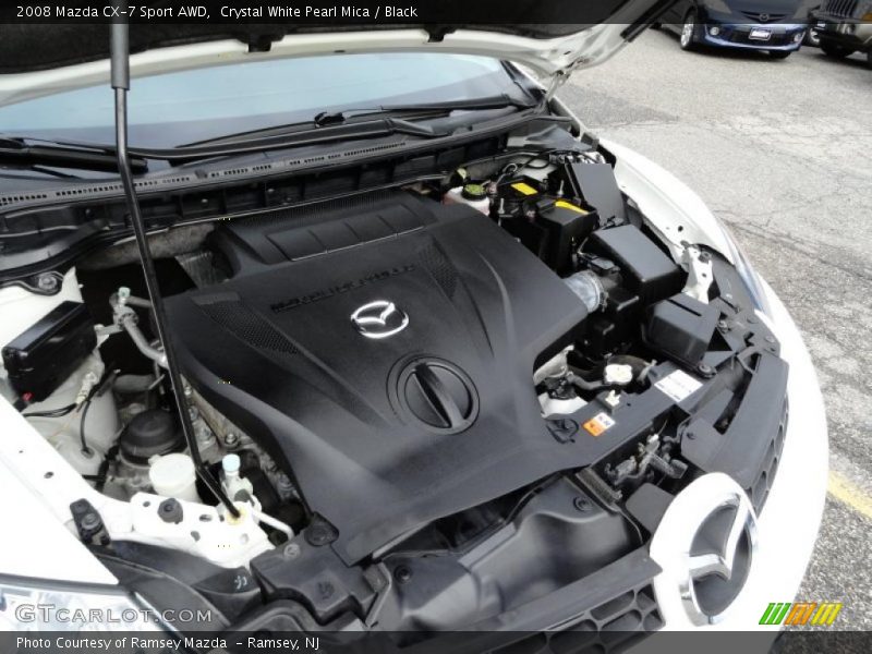 Crystal White Pearl Mica / Black 2008 Mazda CX-7 Sport AWD
