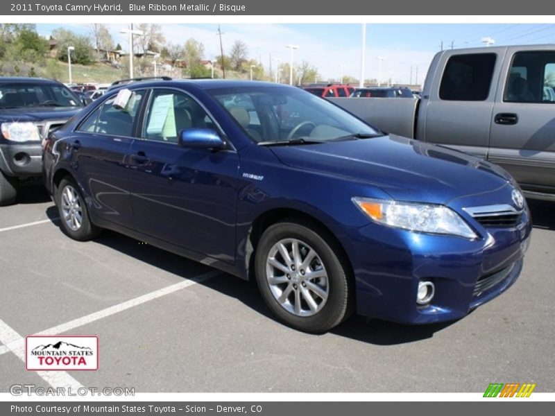Blue Ribbon Metallic / Bisque 2011 Toyota Camry Hybrid