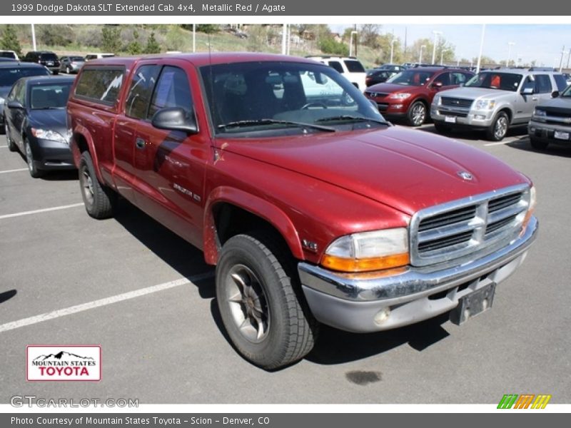 Metallic Red / Agate 1999 Dodge Dakota SLT Extended Cab 4x4