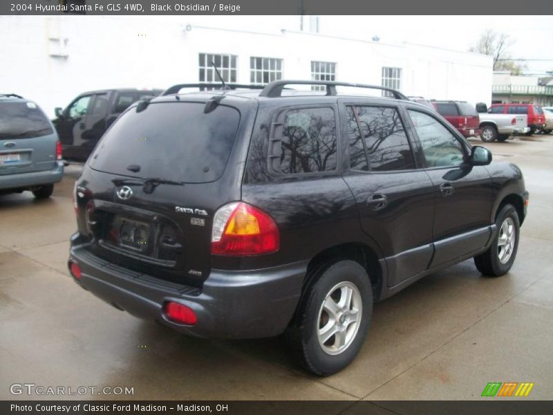 Black Obsidian / Beige 2004 Hyundai Santa Fe GLS 4WD