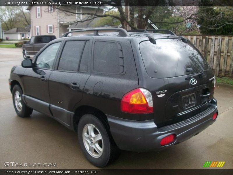 Black Obsidian / Beige 2004 Hyundai Santa Fe GLS 4WD