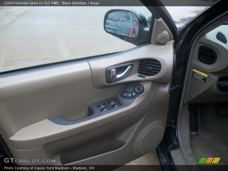 Black Obsidian / Beige 2004 Hyundai Santa Fe GLS 4WD
